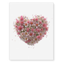 Celebração de Amor Floral Coração