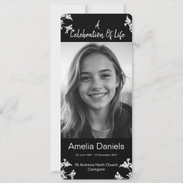 Celebração De Flor Branca Do Cartão com fotos De V