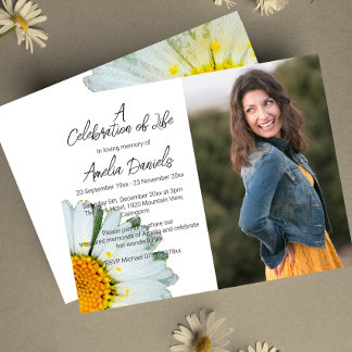 Celebração de Foto de Margarida Branca do Cartão d