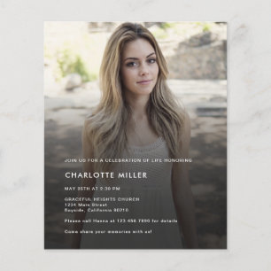 Celebração De Foto De Orçamento Moderno Do Convite