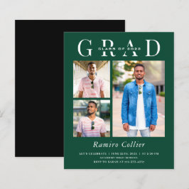 Celebração de Graduação de Foto Verde 3 Minimalist