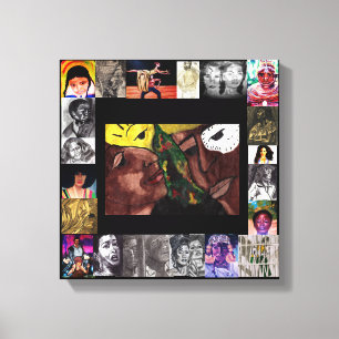 CELEBRAÇÃO DE HISTÓRIA NEGRA DA canvas PESSOAS