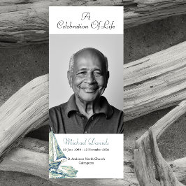 Celebração De Iate Azul Do Cartão com fotos De Vid