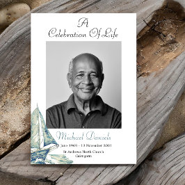 Celebração De Iate Azul Do Cartão com fotos De Vid