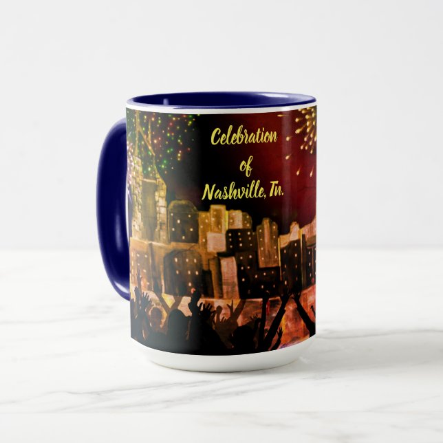 Celebração de Nashville, Tom. Caneca (Frente Esquerda)