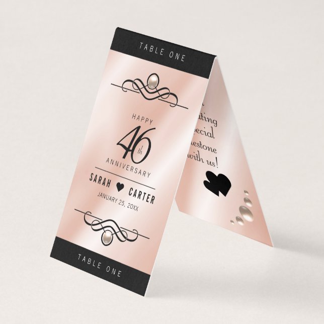 Celebração do Aniversário de Casamento Pearl 46 (Frente)