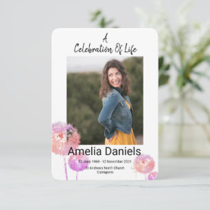 Celebração Do Cartão com fotos De Vida Com Flor