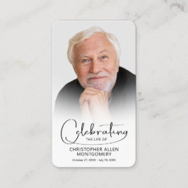 Celebração do Cartão de Oração de Foto Vida