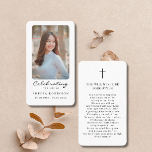 Celebração do Cartão de Oração Memorial de Fotos d