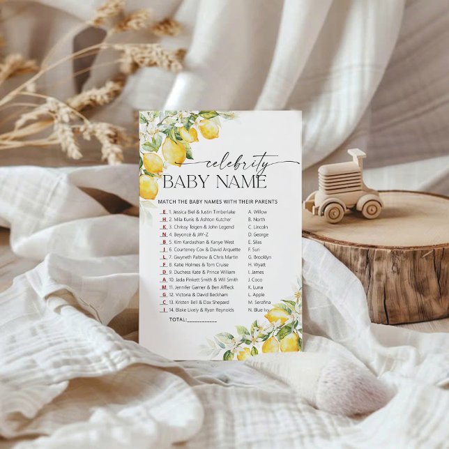 Celebração do Chá de fraldas Lemon Citrus (Criador carregado)