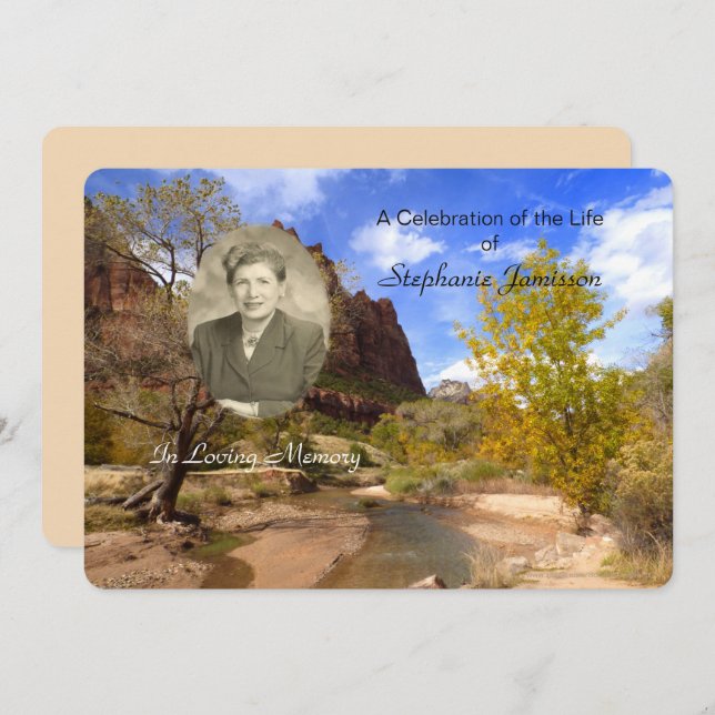 Celebração do Convite à Vida, Cenário com Foto (Frente/Verso)