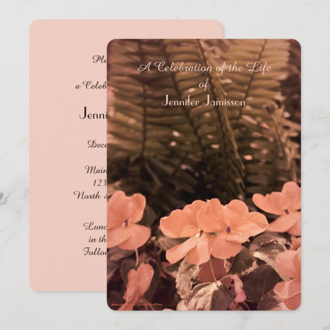 Celebração do Convite à Vida, Pastel Flowers (Frente/Verso)