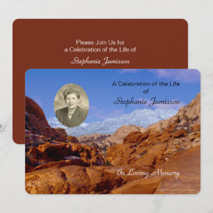 Celebração do convite da vida, cénico com foto