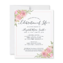 Celebração do Convite Funeral Memorial da Vida