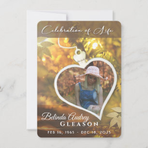 Celebração do Coração do ouro do Convite Memorial