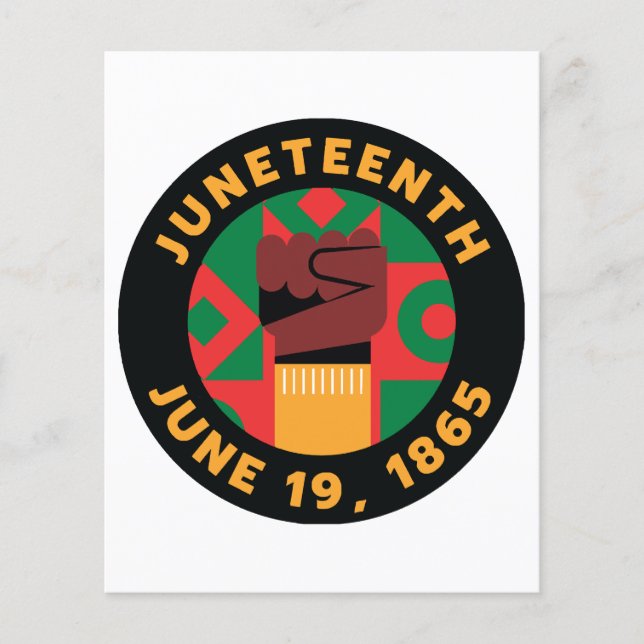 Celebração do Juneteenth Comemorando a Liberdade e (Frente)