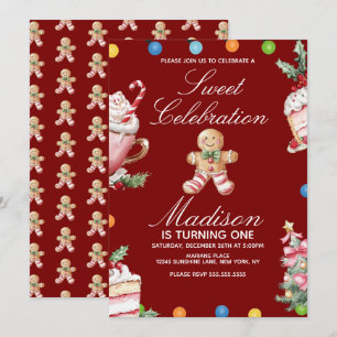 Celebração Doce de Natal Aniversário Festa