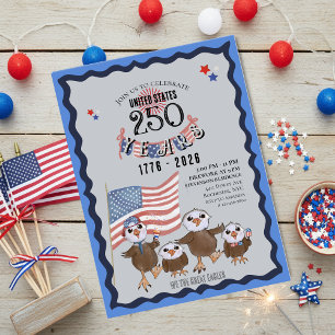 Celebração dos 250 anos dos EUA - Convite para a F