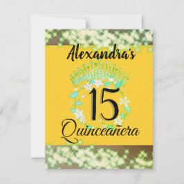 Celebração Elegante de Quinceanera Dourada de Most