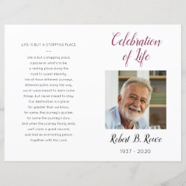 Celebração Floral de Foto Burgundy do Programa Lif