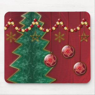 Celebração Fractal Mousepad de Natal