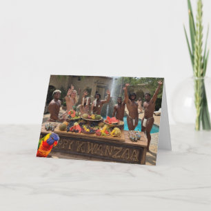 Celebração Gay do Kwanzaa Cartão Personalizado
