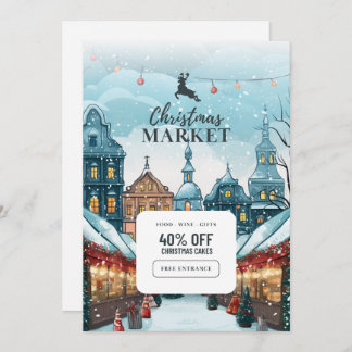 "Celebração Mágica: Cartão de Convite de Natal