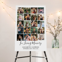 Celebração Memorial 20 Colagem de Fotos Funeral