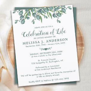 Celebração Orçamental Da Vida Eucalyptus Greenery 