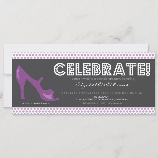CELEBRADO! Convite para Bachelorette de Outdoor (r (Frente)