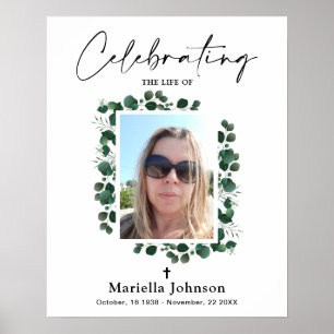 Celebrando a vida Poster do Funeral Verde