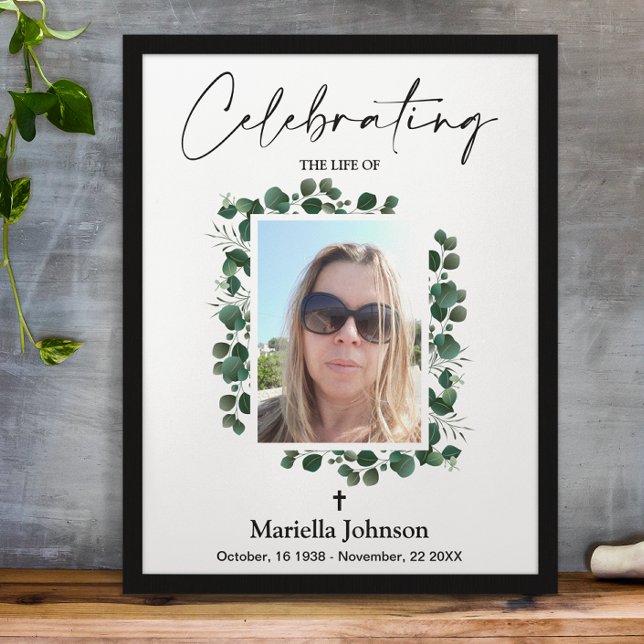 Celebrando a vida Poster do Funeral Verde (Criador carregado)
