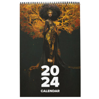 Celebrando as Negras: Um Calendário Artístico 2024