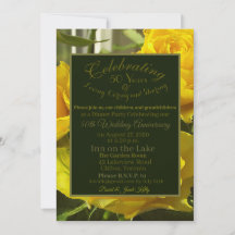 Celebrando o 50º Convite de Aniversário de Casamen