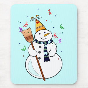 Celebrando Snowman Mousepad