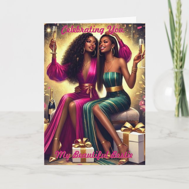 Celebrando Você, Meu Bestioso Cartão De Aniversári (Frente)