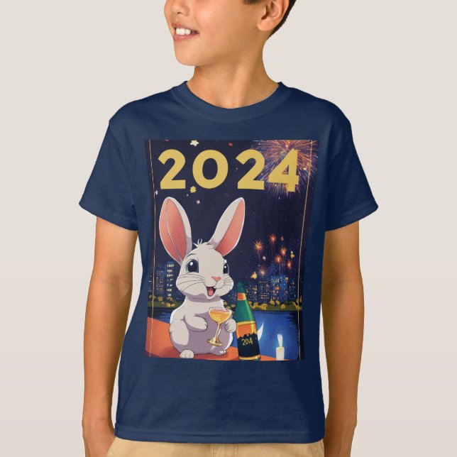 Celebrar 2024 em estilo - Designs de camiseta (Frente)