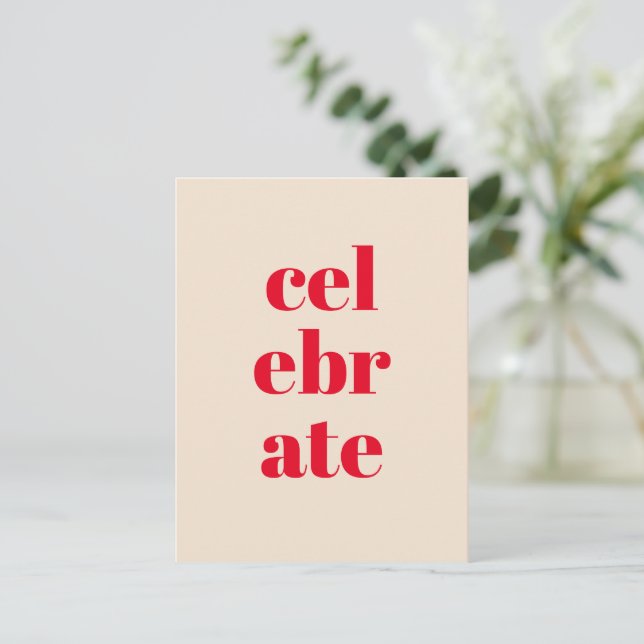 Celebrar Cartão de Natal (Em pé/Frente)