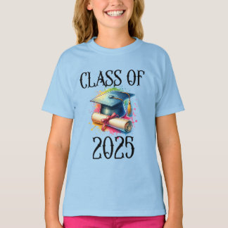 Celebrar Classe de 2025 - Graduação em T-Shirt Des