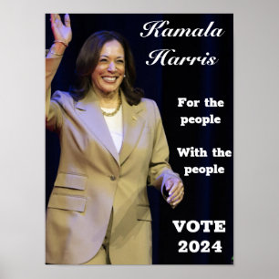CELEBRAR E VOTAR A FAVOR DE KAMALA HARRIS POSTER