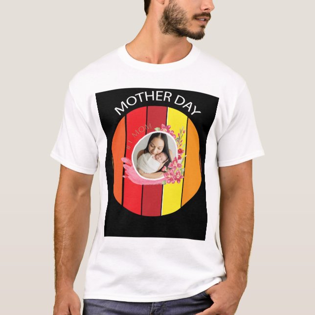 Celebrar Mãe: Camisa do Dia da Mãe Perfeita" (Frente)