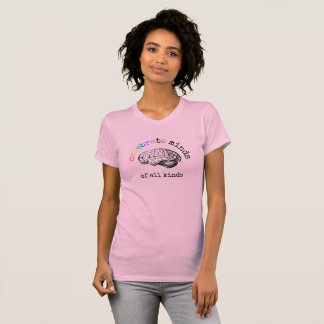 Celebrar mentes, camiseta feminina