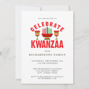 Celebrar o Convite de festas Kwanzaa
