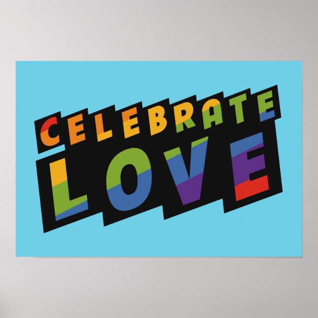 Celebrar poster personalizado Love (Frente)