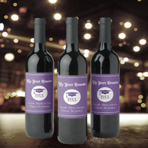 Celebrar! Qualquer ano de rótulo de vinho da Class