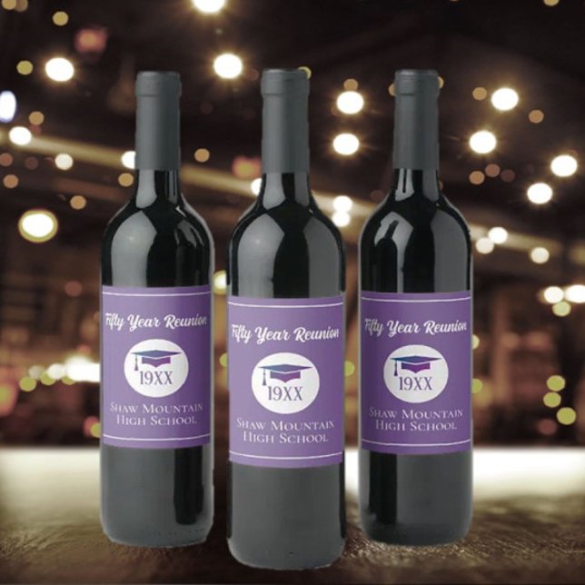 Celebrar! Qualquer ano de rótulo de vinho da Class (Criador carregado)