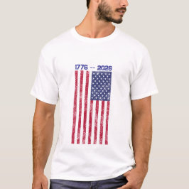 Celebrate America 250 Men's T-shirt with Flag #1