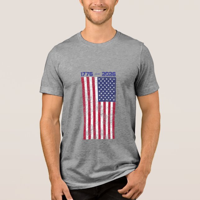 Celebrate America 250 Men's T-shirt with Flag #4 (Frente)
