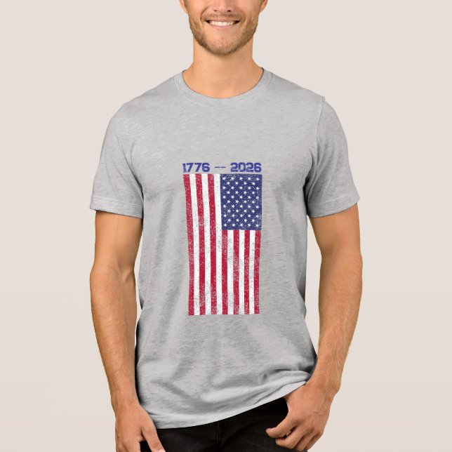 Celebrate America 250 Men's T-shirt with Flag #5 (Frente)