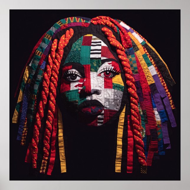 Celebrating Colorful Black Women Poster (Frente)